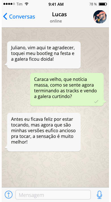 Feedback no WhatsApp